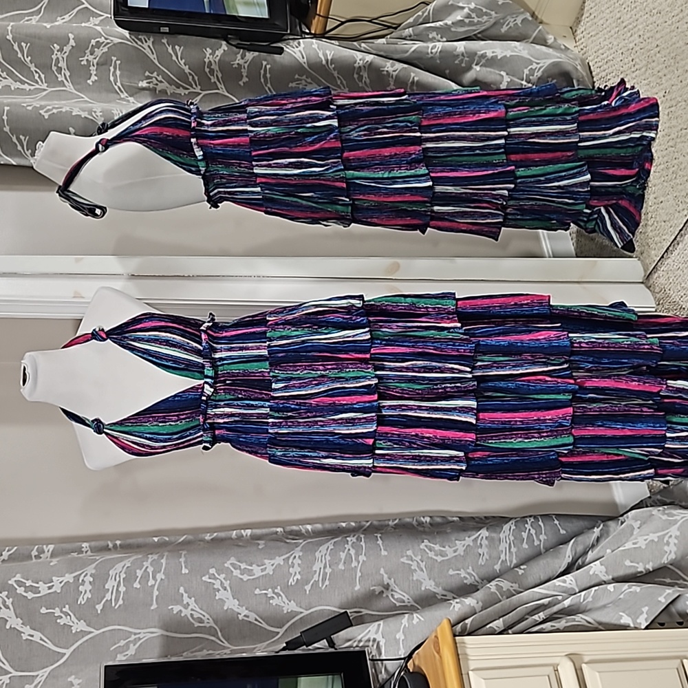 Esperanza Tiered Halter Maxi Dress